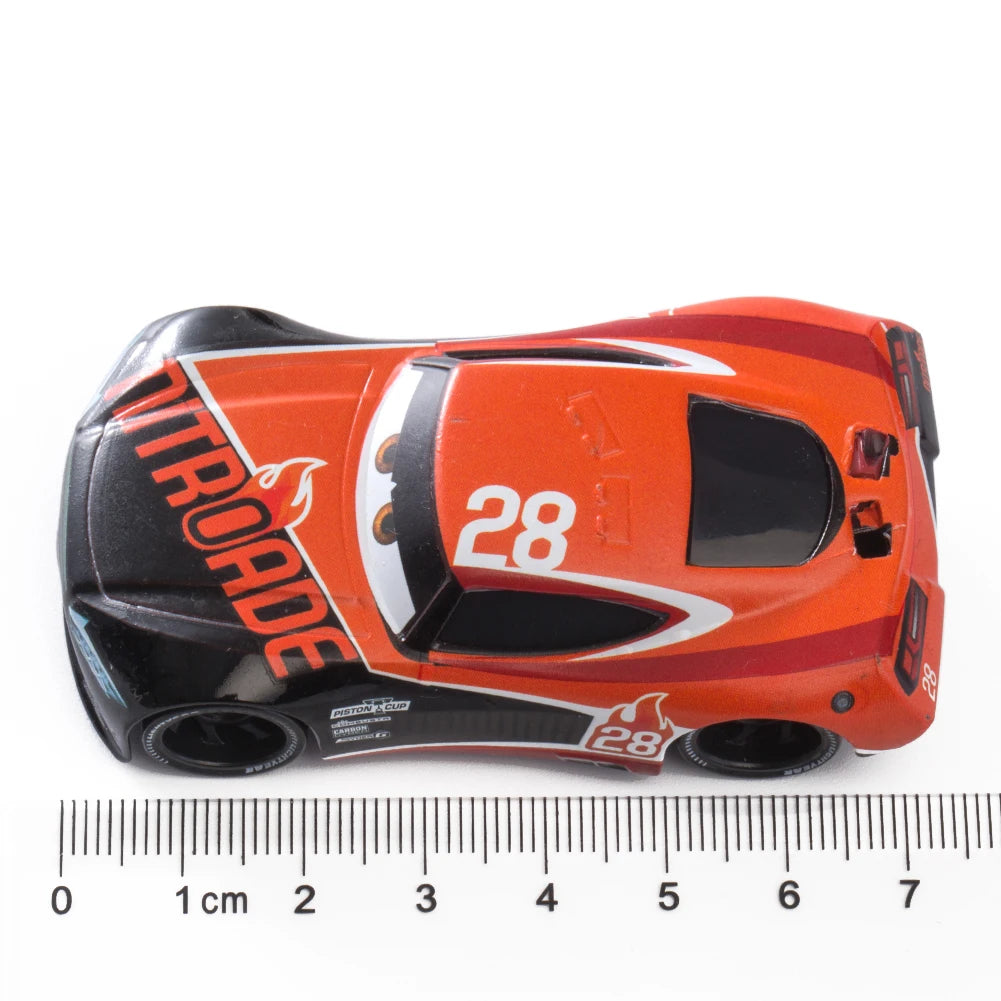 Children Car Disney Pixar Cars 3 Lightning McQueen Toys Jackson Storm The King Mater 1:55 Diecast Metal Alloy Model Car Kid Gift