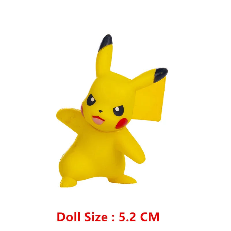 Pokemon 4-13Cm New Cartoons Movie Anime Figure Pikachu Mewtwo Charmander Blastoise Gurado Pet Action Model Toy Gifts