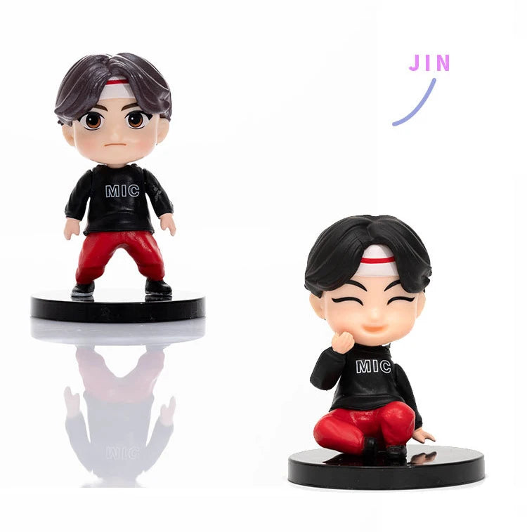 Bangtan Boys Groups Rm Jin Suga Jhope Jimin V Jungkook Doll Model Toy Action Figure Star Idol Cute Army Gift For Kids 7pcs/set
