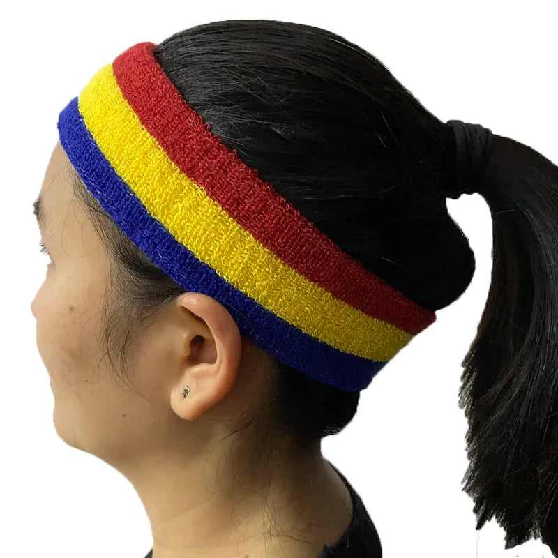 1Pcs Towel Sweatband Head Yoga Headband Sport Hairband Sweat Band Elastic Hair Band For Men Women Running Fitness Accessories