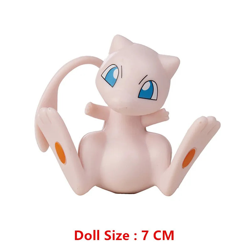 Pokemon 4-13Cm New Cartoons Movie Anime Figure Pikachu Mewtwo Charmander Blastoise Gurado Pet Action Model Toy Gifts