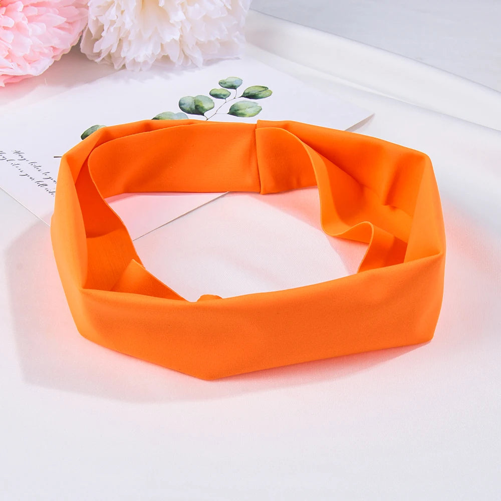 Hot Absorbing Sweat Sport Hair Bands Men Women Elastic Yoga Headbands Fitness Headwear Headwrap Sports Hair Accessories