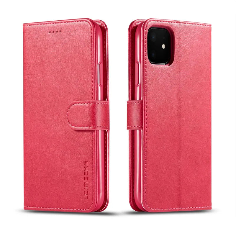 For iPhone 17 Case Leather Wallet Cover For iPhone 16 15 14 Plus Case Flip Cover For iPhone 17 16 15 14 13 12 11 Pro Max Case
