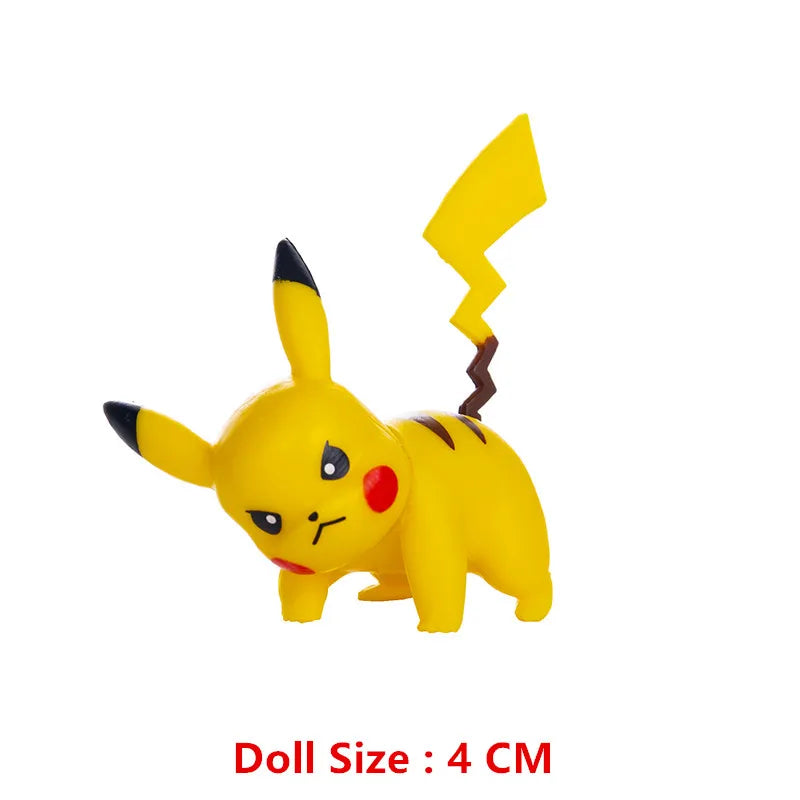 Pokemon 4-13Cm New Cartoons Movie Anime Figure Pikachu Mewtwo Charmander Blastoise Gurado Pet Action Model Toy Gifts