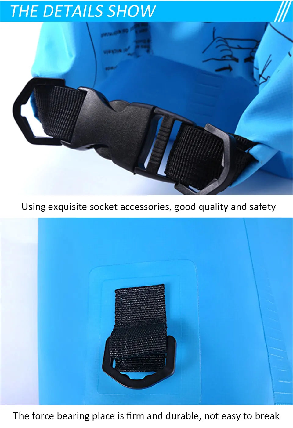 Waterproof PVC Dry Bag for Women Men 2L/5L/10L/15L/20L/30L Outdoor Sport Storage Bag for Kayaking, Boating, Fishing, Swimming