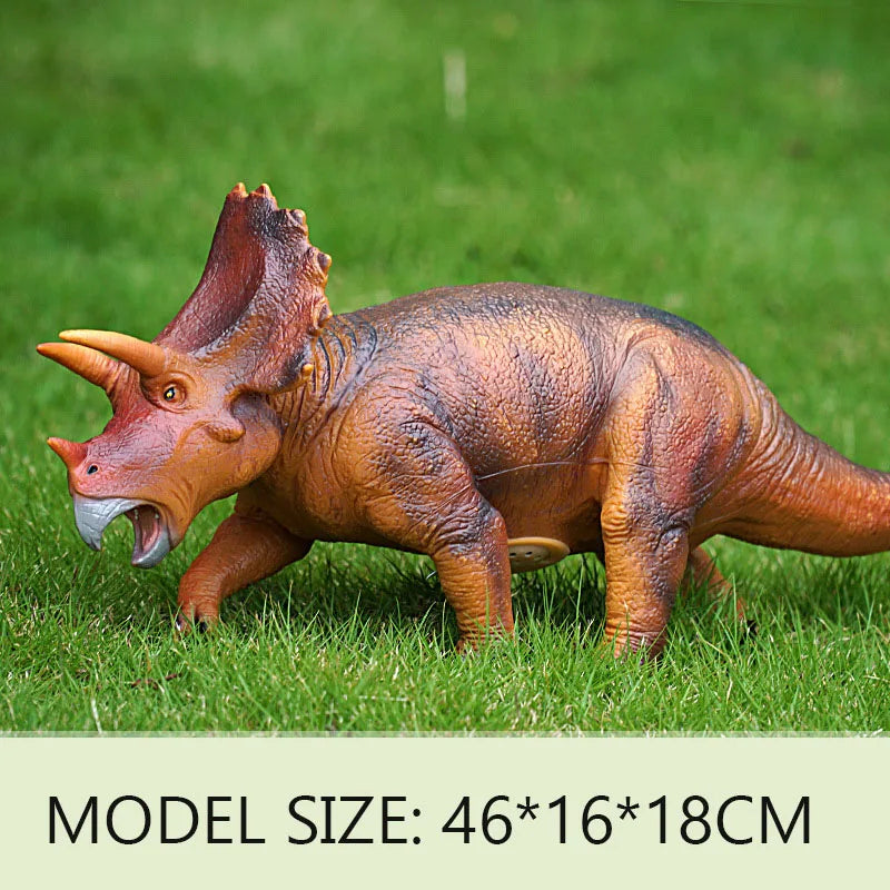 25-84cm Large Dinosaur Shark Model Toy For Kid Tyrannosaurus Rex Soft Puppets Animals Velociraptor Jurassic Worlds Children Toy