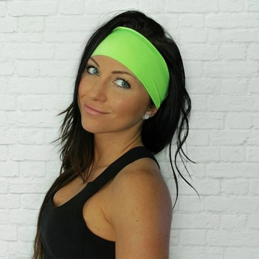 Hot Absorbing Sweat Sport Hair Bands Men Women Elastic Yoga Headbands Fitness Headwear Headwrap Sports Hair Accessories