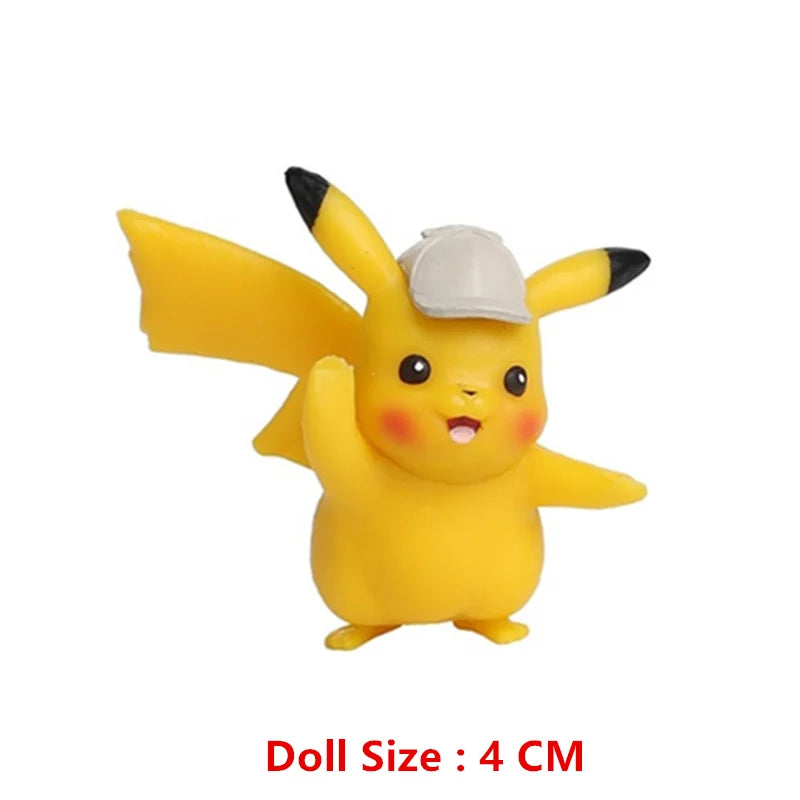 Pokemon 4-13Cm New Cartoons Movie Anime Figure Pikachu Mewtwo Charmander Blastoise Gurado Pet Action Model Toy Gifts