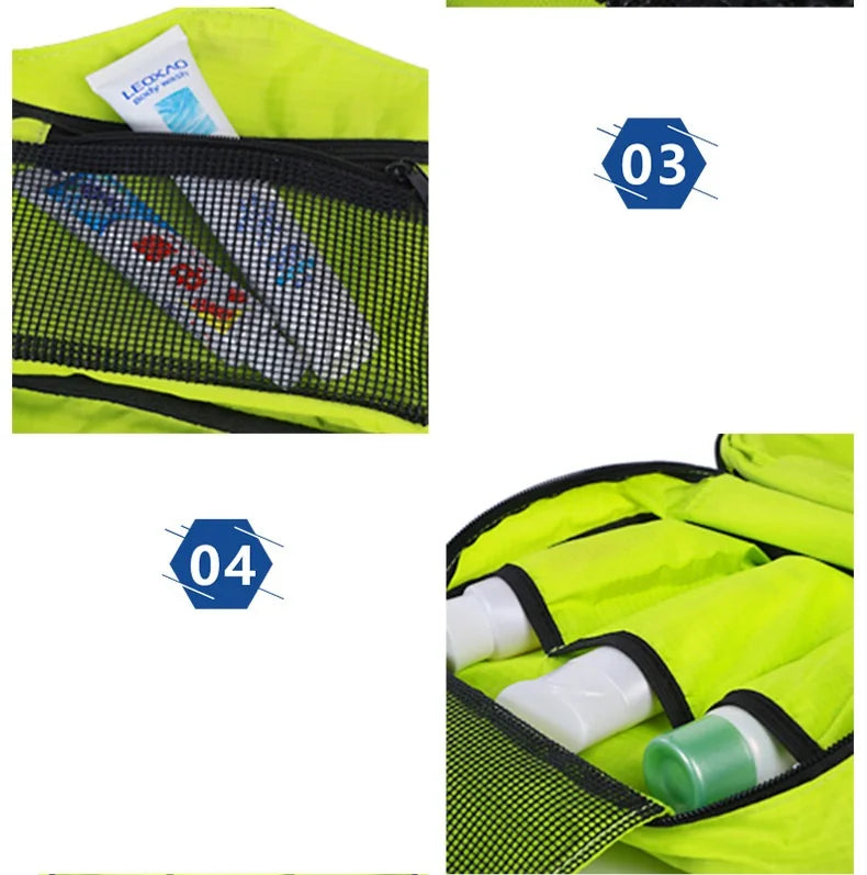 Men Large Waterproof Makeup Bag Male Female Travel Beauty Cosmetic Organizer Case Big Necessaries Make Up Women Toiletry Pouch