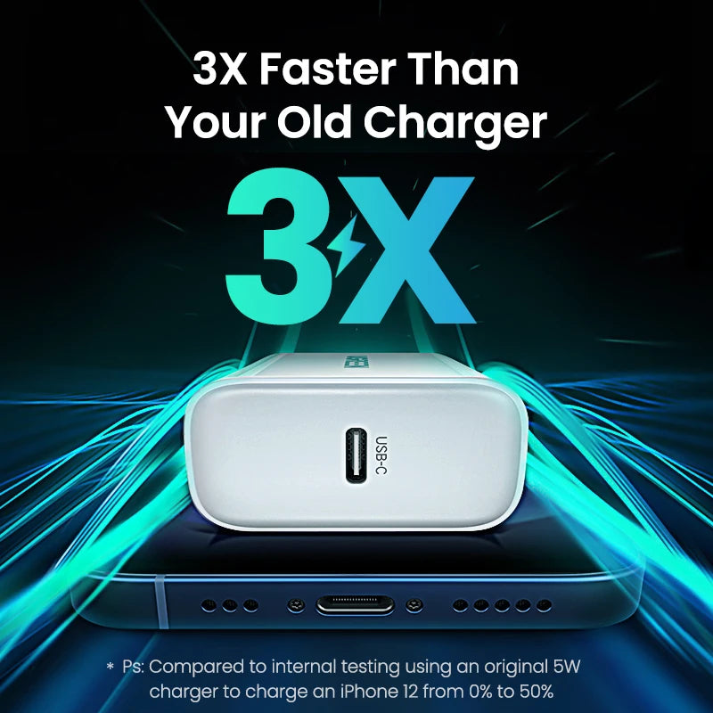 UGREEN Quick Charge 4.0 3.0 QC PD Charger 20W QC4.0 QC3.0 USB Type C Fast Charger for iPhone 17 16 15 Pro Xiaomi Phone PDCharger