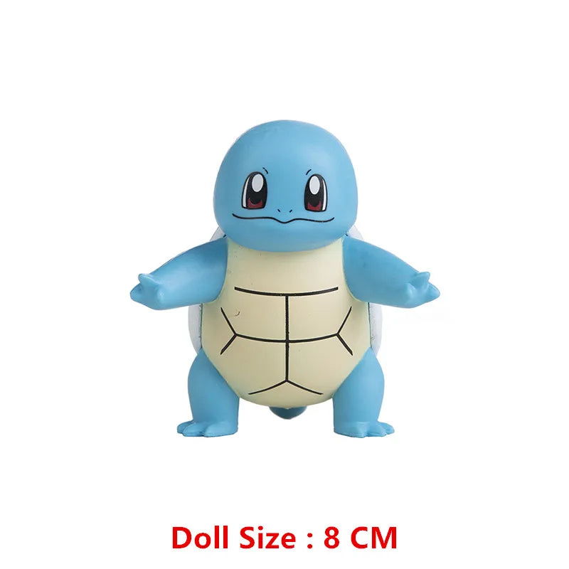 Pokemon 4-13Cm New Cartoons Movie Anime Figure Pikachu Mewtwo Charmander Blastoise Gurado Pet Action Model Toy Gifts