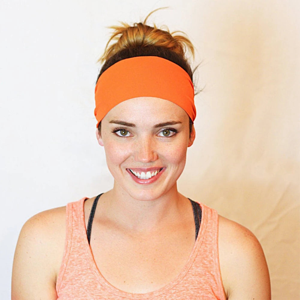 Hot Absorbing Sweat Sport Hair Bands Men Women Elastic Yoga Headbands Fitness Headwear Headwrap Sports Hair Accessories