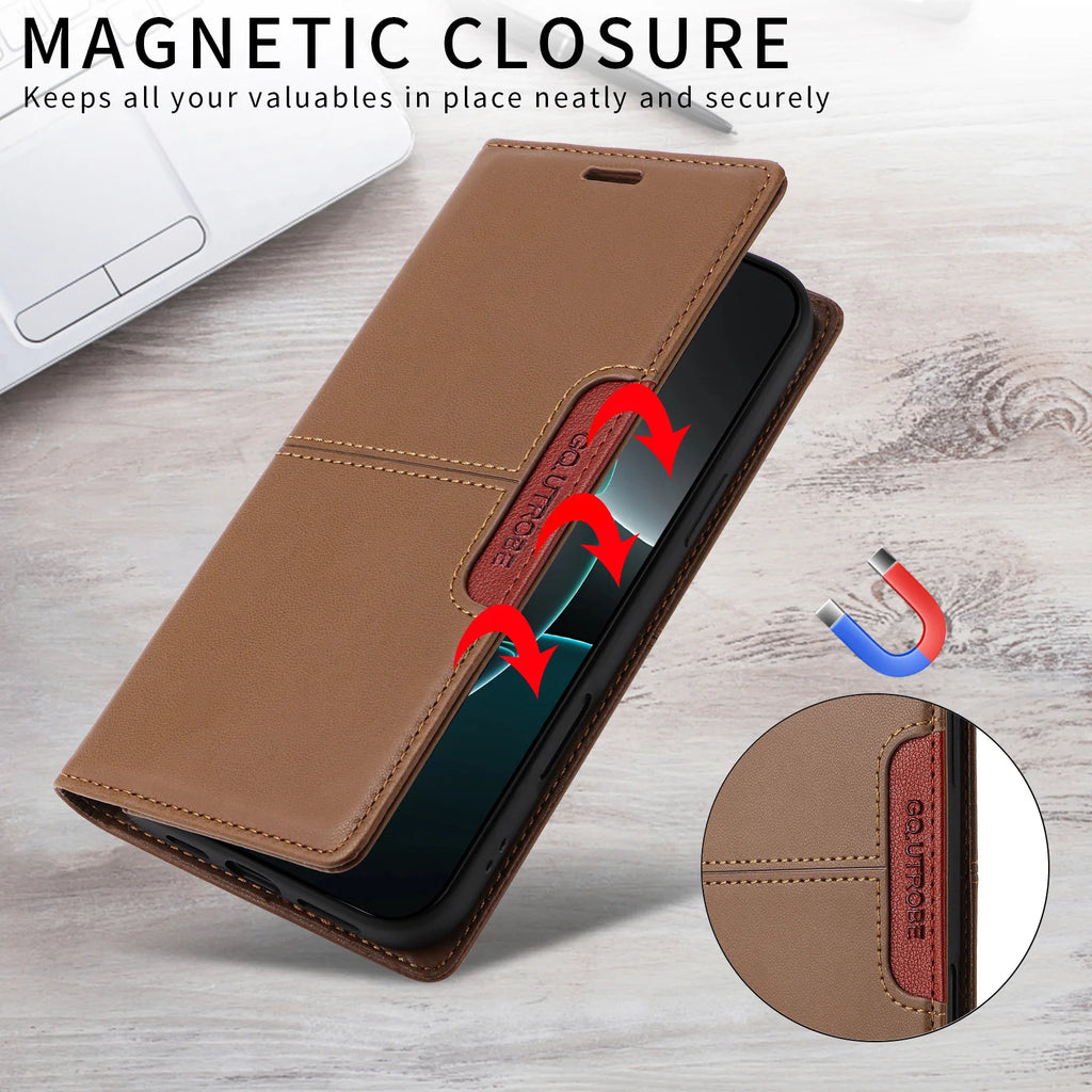 Luxury Leather Flip Wallet Phone Case For Xiaomi Redmi 15C 4G 5G Europe Global Book Covers Cards Holder Funda Protect Cover
