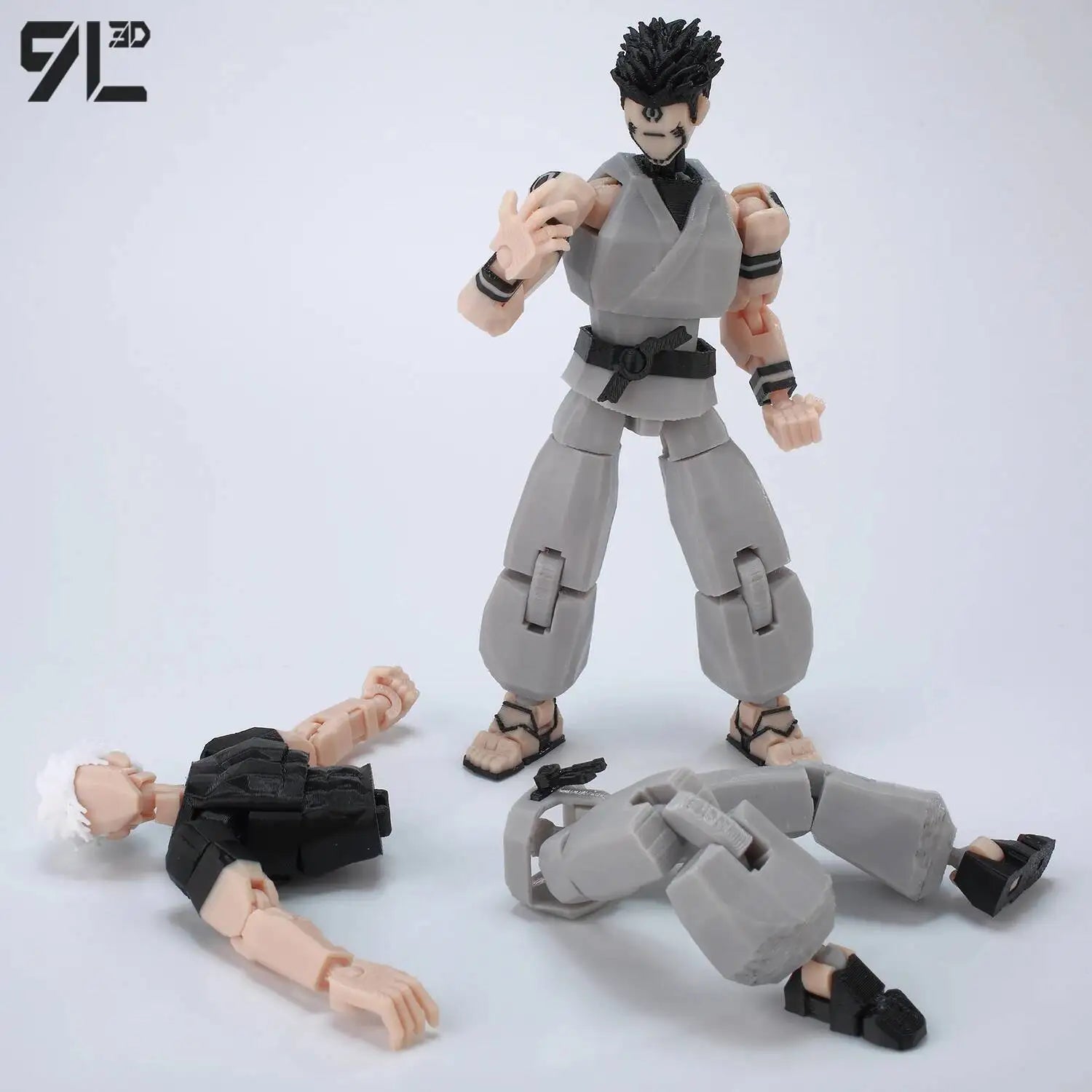 9L3D Printed Anime Jujutsu Kaisen Sukuna Yuji Yuta Satoru Gojo Lucky Dummy 13 Movable Shapeshift Action Figures Mannequin Toys