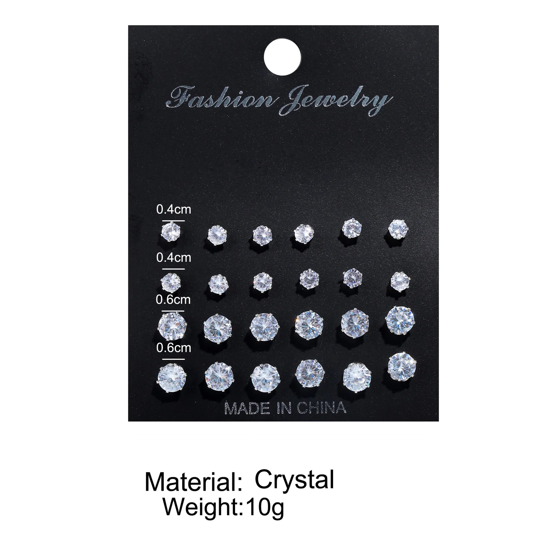 24pcs/set Fashion Minimalist Sparkling Zircon Stud Earrings For Women Decorative Earring Party Date Daily Wear Jewelry Gifts New