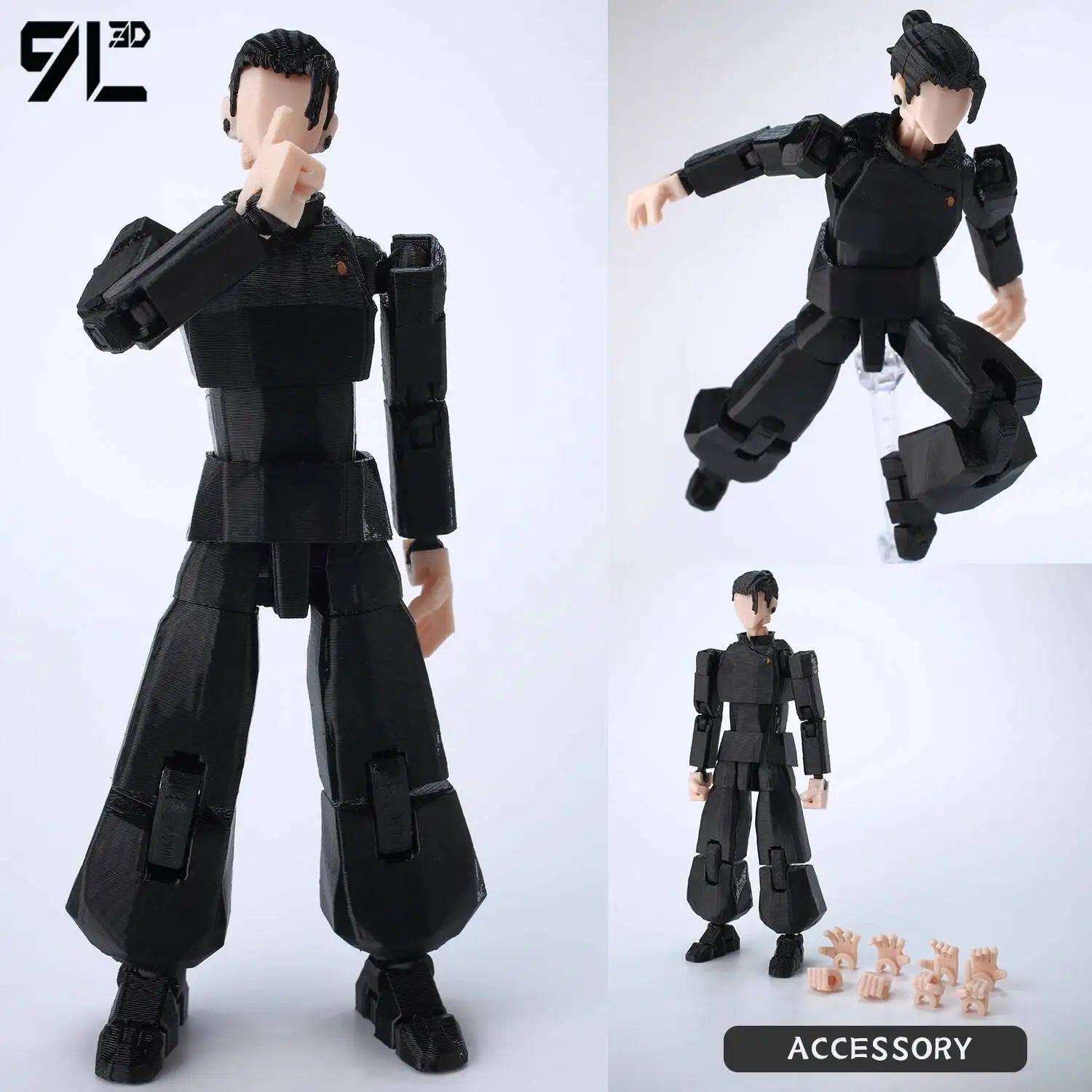9L3D Printed Anime Jujutsu Kaisen Sukuna Yuji Yuta Satoru Gojo Lucky Dummy 13 Movable Shapeshift Action Figures Mannequin Toys