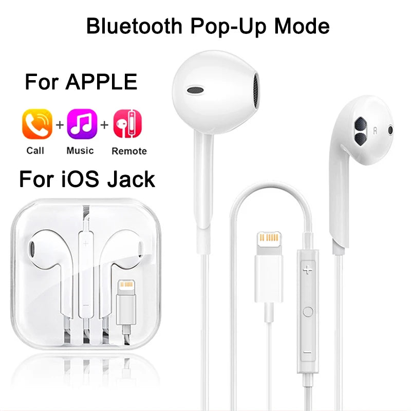 For Apple iPad Laptops Tablet Headphones For iPhone 16 15 14 13 12 11 Pro Max Earphones X XS 7 8 Plus 3.5mm Stereo Wired Earbuds