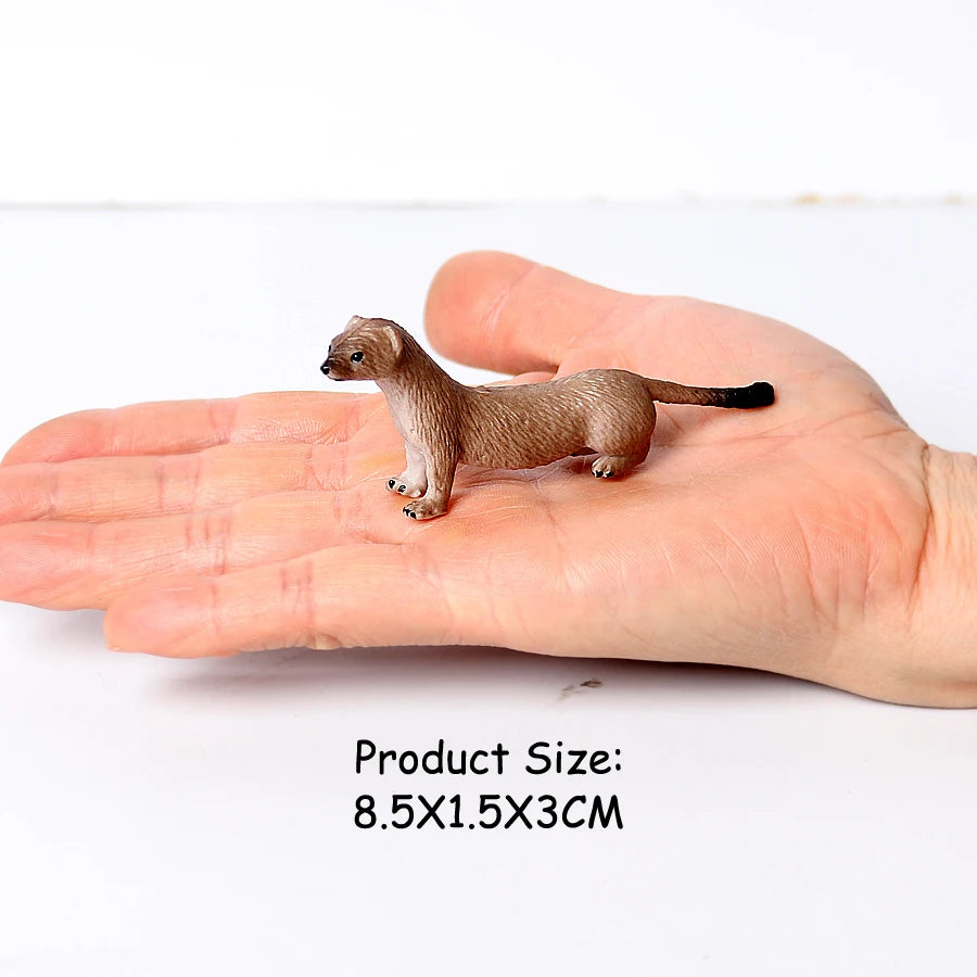 Realistic Woodland Creatures Figurines Toys Raccoon,Beavers ,Badger,Anteater,Platypus Easter Eggs Education Birthday Gift