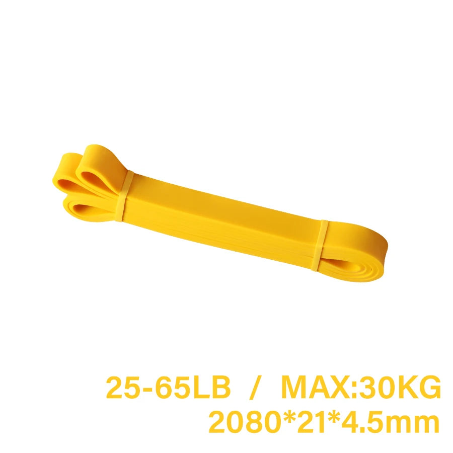 Workout Pilates Latex Resistance Band Sport Fitness Exercise Elastic Band Heavy Duty Strength Pull Up Crossfit Gym Equipments