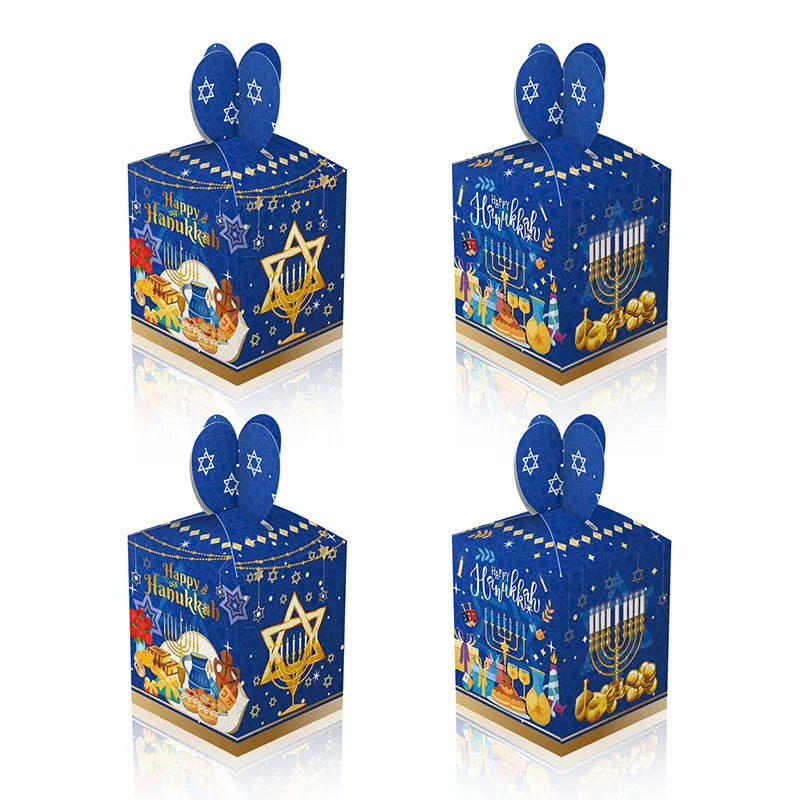 Jewish Hanukkah Balloon Banner Supplies Chanukah Disposable Tableware Cup Plate Napkins Happy Chanukah Festival Party Decoration