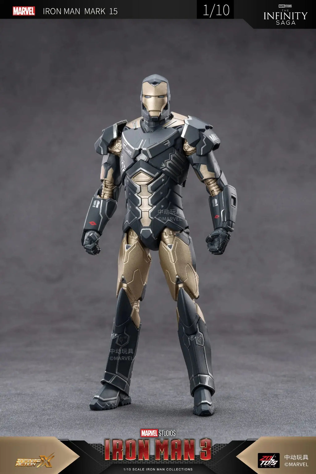 1:10 ZD Toys Iron Man MK25 Striker MK26 Gamma MK36 Peacemaker MK40 MK2 War Machine MK15 Sneaky Action Figure Collections Gift
