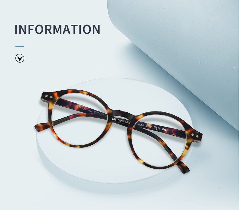 ZENOTTIC 2025 Retro Reading Glasses Anti Blue Light Blocking Readers Fashion Lightweight Eyeglasses Women Men Diopter 0 to 4.0