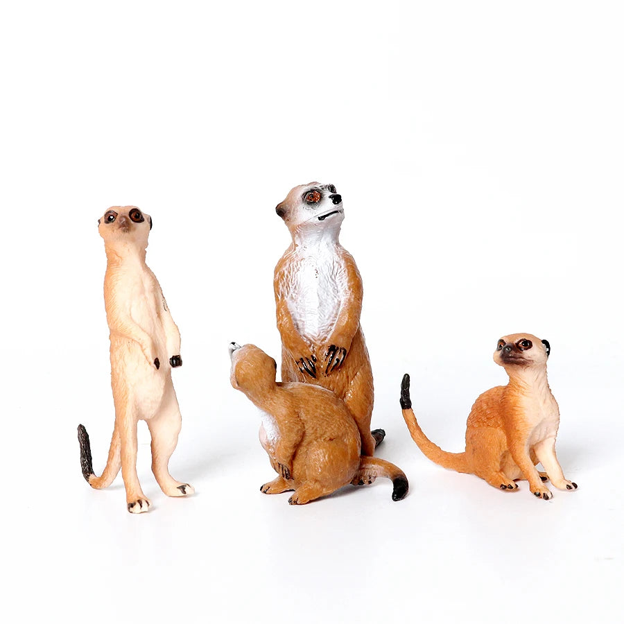 Realistic Woodland Creatures Figurines Toys Raccoon,Beavers ,Badger,Anteater,Platypus Easter Eggs Education Birthday Gift