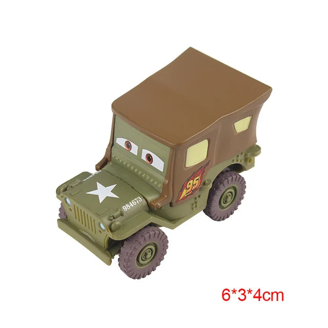 Disney Pixar Cars 2 3 Toys Lightning McQueen Truck Uncle Mack 1:55 Diecast Mater Piston Cup Fritter Frank Model Child Kids Gifts
