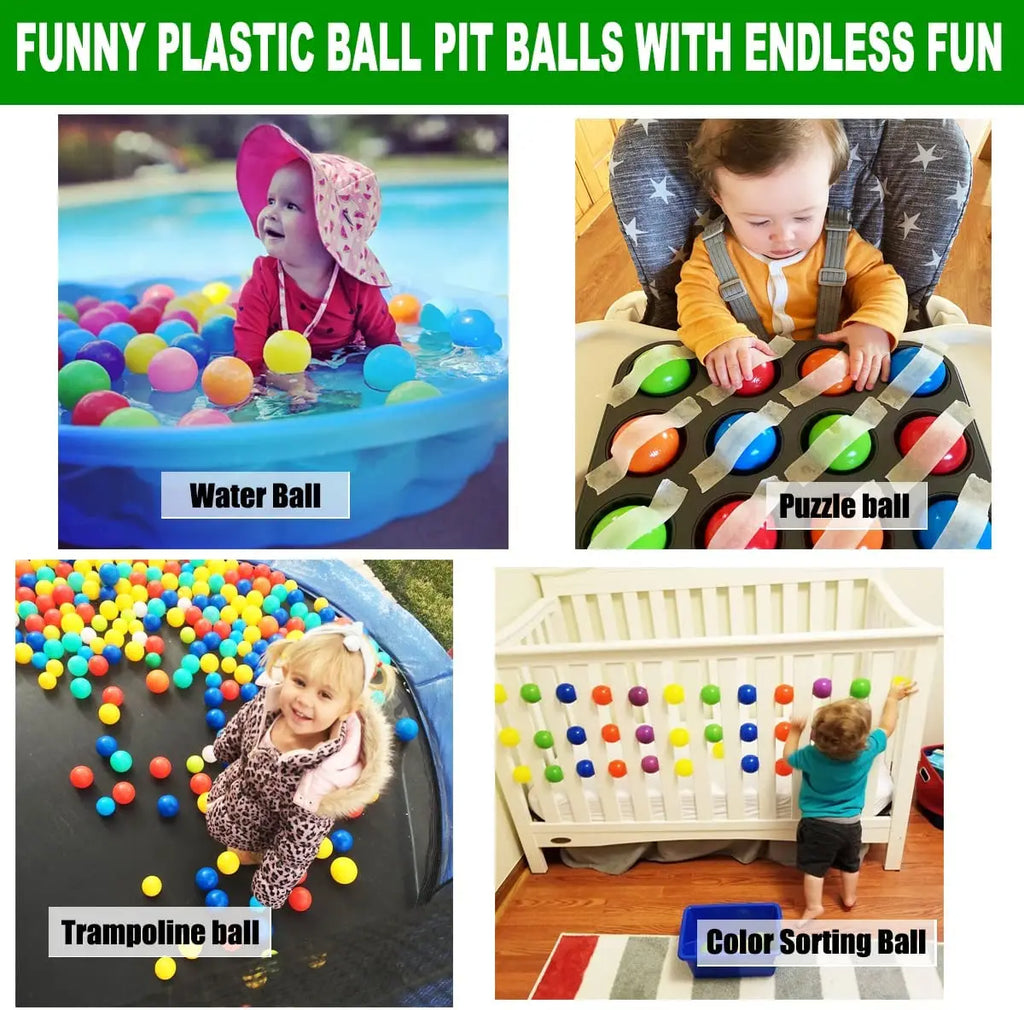 Colorful Baby Plastic Balls Water Pool Ocean Wave Balls Kids Swim Pit With Basketball Hoop Play House Outdoor Tents Toys Props
