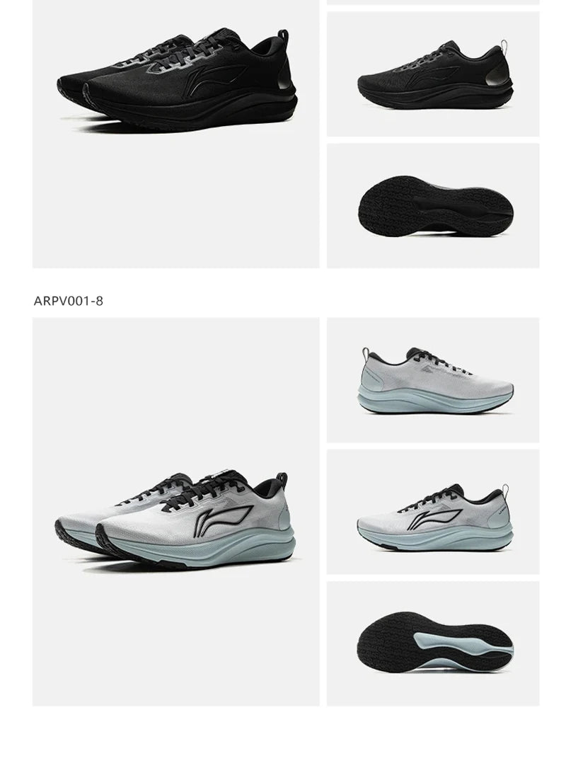 Li-Ning Men RED HARE 8 Racing Running Shoes LIGHT FOAM ULTRA Reflective Cushion Stable Shoes LiNing Light Sneakers ARPV001