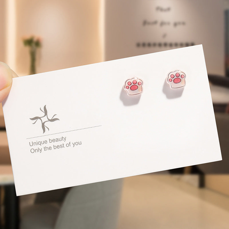 Round Magnetic Non-Piercing Clips on Stud Earrings Cute Fruit Series Stainless Steel Ear Stud Fashion Jewelry Sweet Girls 1 Pair