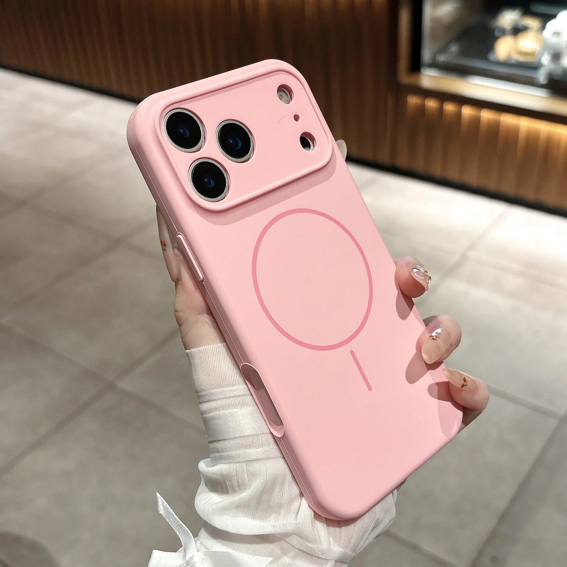 Liquid Silicone Phone Case For Magsafe For iPhone 17 16 15 14 13 Pro Max Air Plus Cases Magnetic Wireless Charging Soft Cover