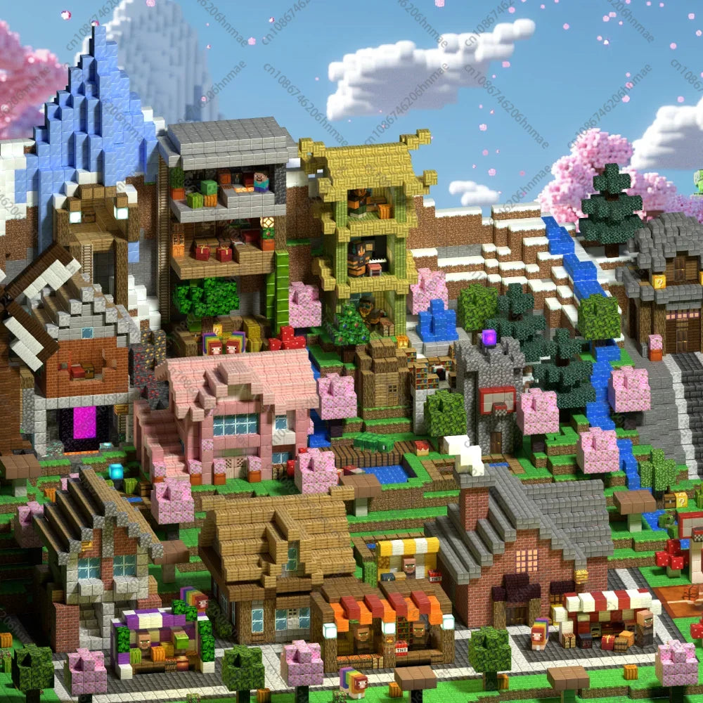 Magnetic Building Blocks Mine World Magnet Cube for Stacking Construction Brick Set Pixel Style Sensory Toys Kid Boys Girls DIY