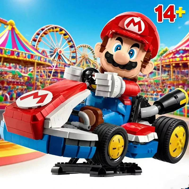 Marioed 72037 Standard Kart Model Building Blocks Classic Game Racing Car Assembly Bricks Toys Home Decor Christmas Gift