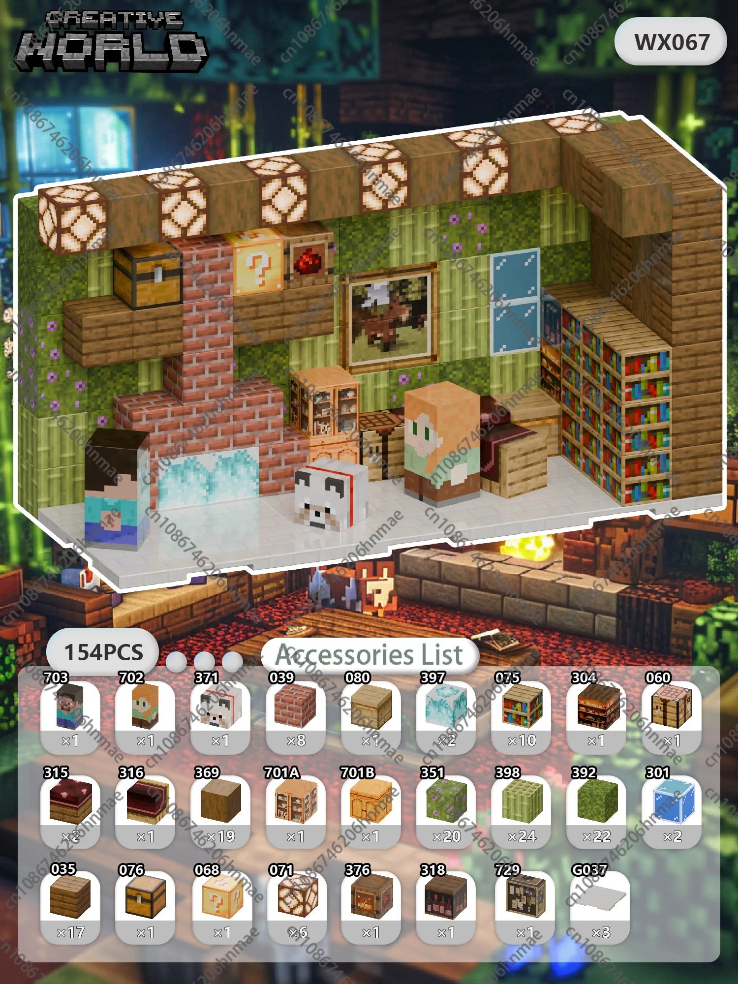 Magnetic Building Blocks Mine World Magnet Cube for Stacking Construction Brick Set Pixel Style Sensory Toys Kid Boys Girls DIY