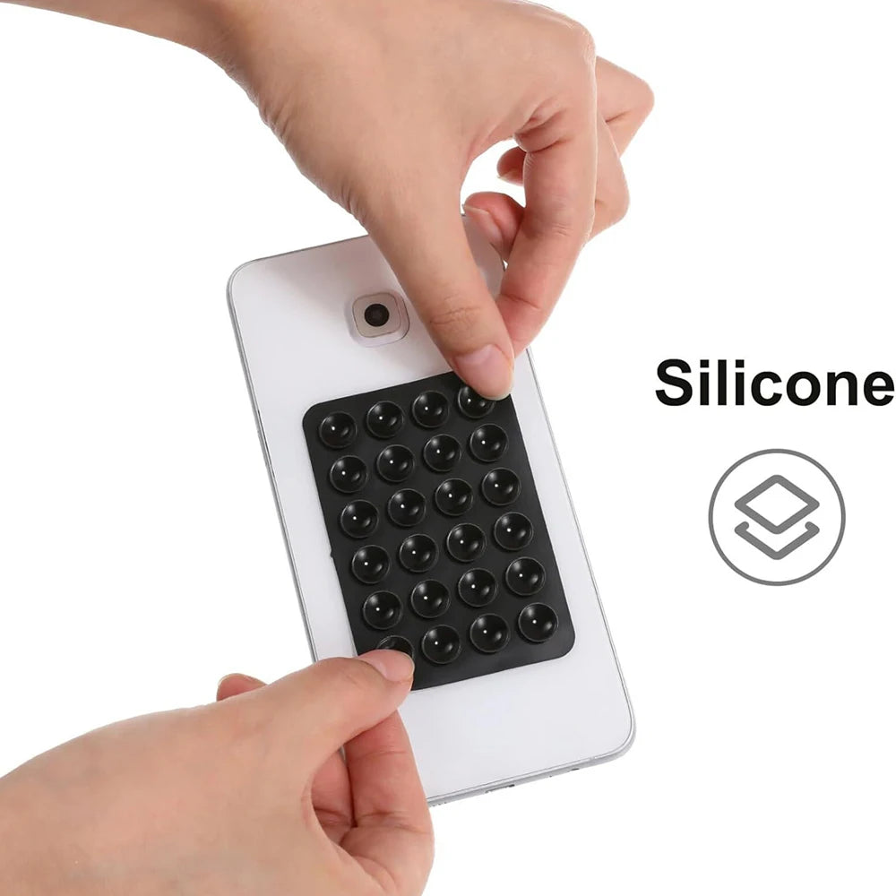 2pcsThickened Silicone Suction Cup 24 Square Suction Cups Mobile Phone Tablet Luggage Suction Cup Universal Charger Leather Case