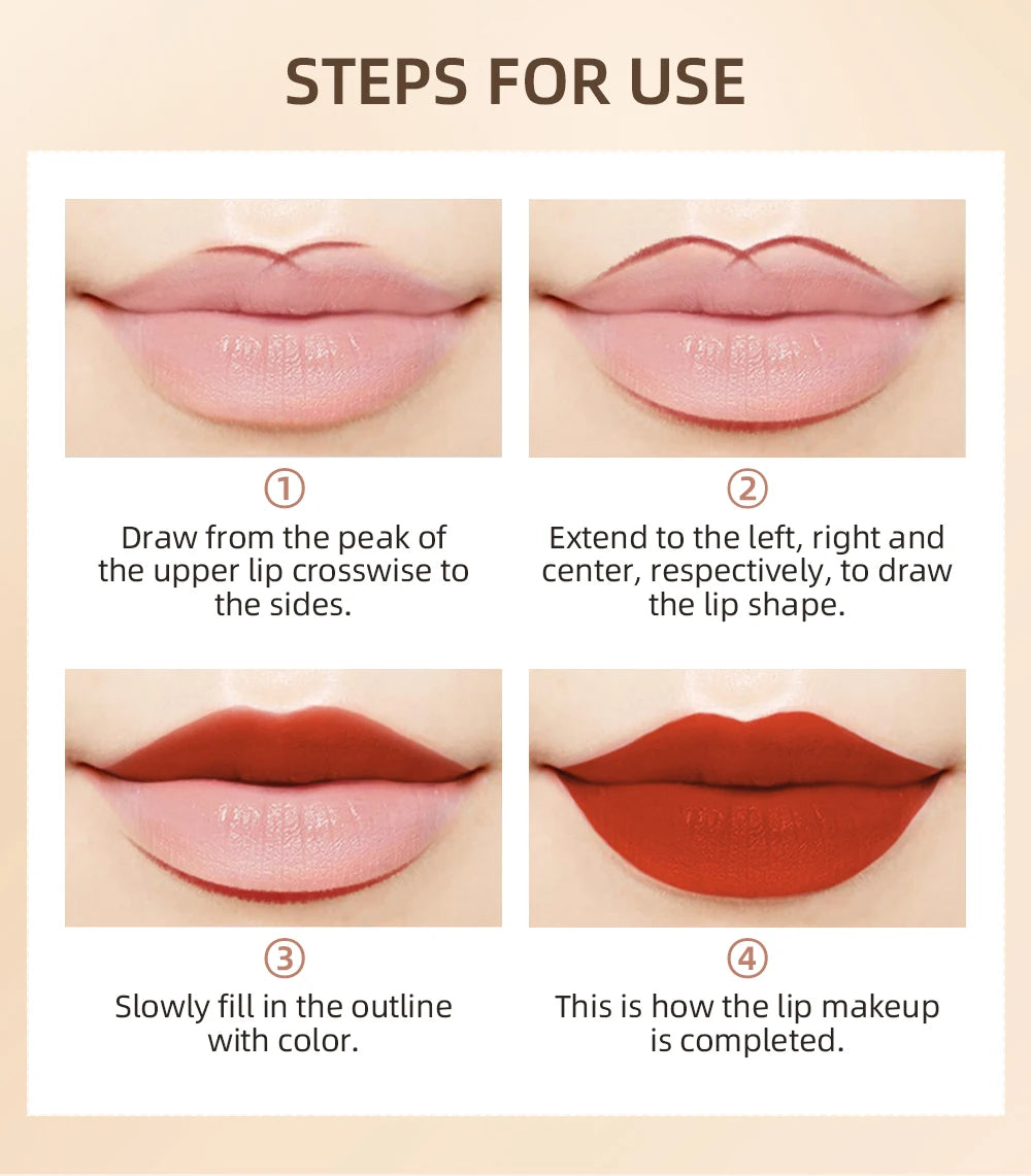 12pcs/set Lip Liner Pencil Waterproof Long Lasting Lipstick Matte Nude Contour Lipliner Pencil Lipstick Pen Lip Tint Cosmetics