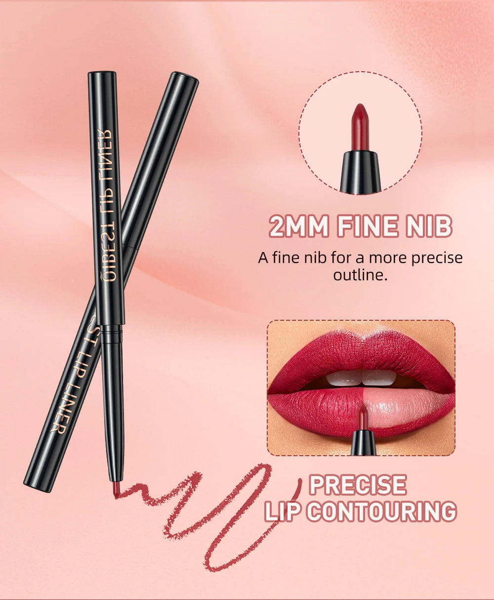 3pcs Matte Liquid Lipstick+Lip Liner Set Lip Glaze Makeup Nude Black Red Velvet Lip Gloss Long Lasting Lip Tint Cosmetics Kits