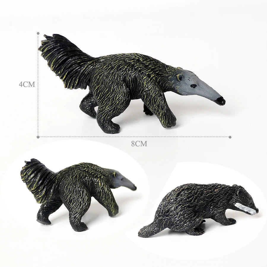 Realistic Woodland Creatures Figurines Toys Raccoon,Beavers ,Badger,Anteater,Platypus Easter Eggs Education Birthday Gift