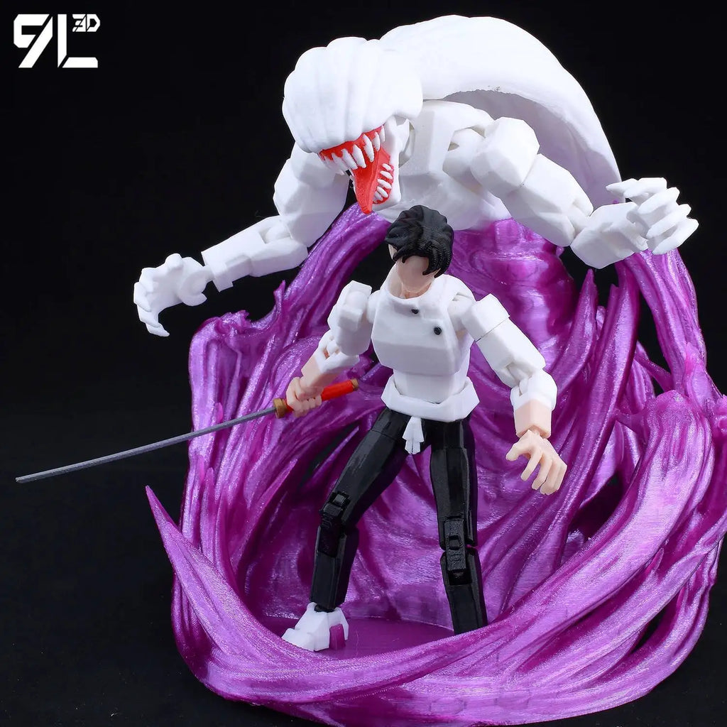 9L3D Printed Anime Jujutsu Kaisen Sukuna Yuji Yuta Satoru Gojo Lucky Dummy 13 Movable Shapeshift Action Figures Mannequin Toys