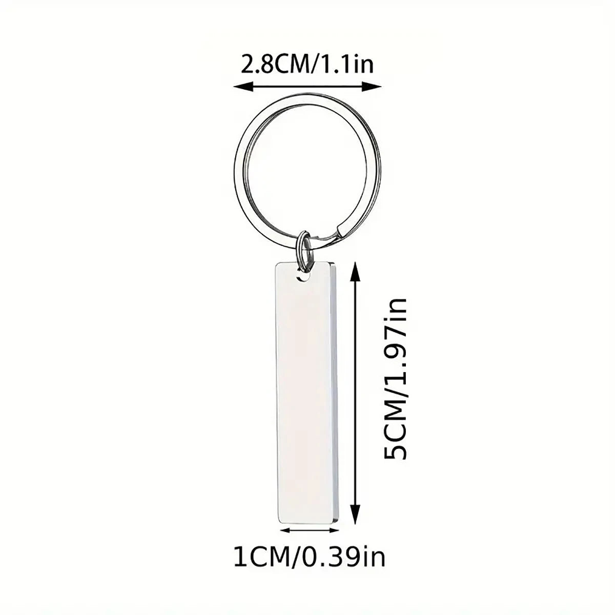 Inspirational Positive Energy Elephant Powdered Elephant Stainless Steel Keychain For Men, Car Backpack Pendant Decoration