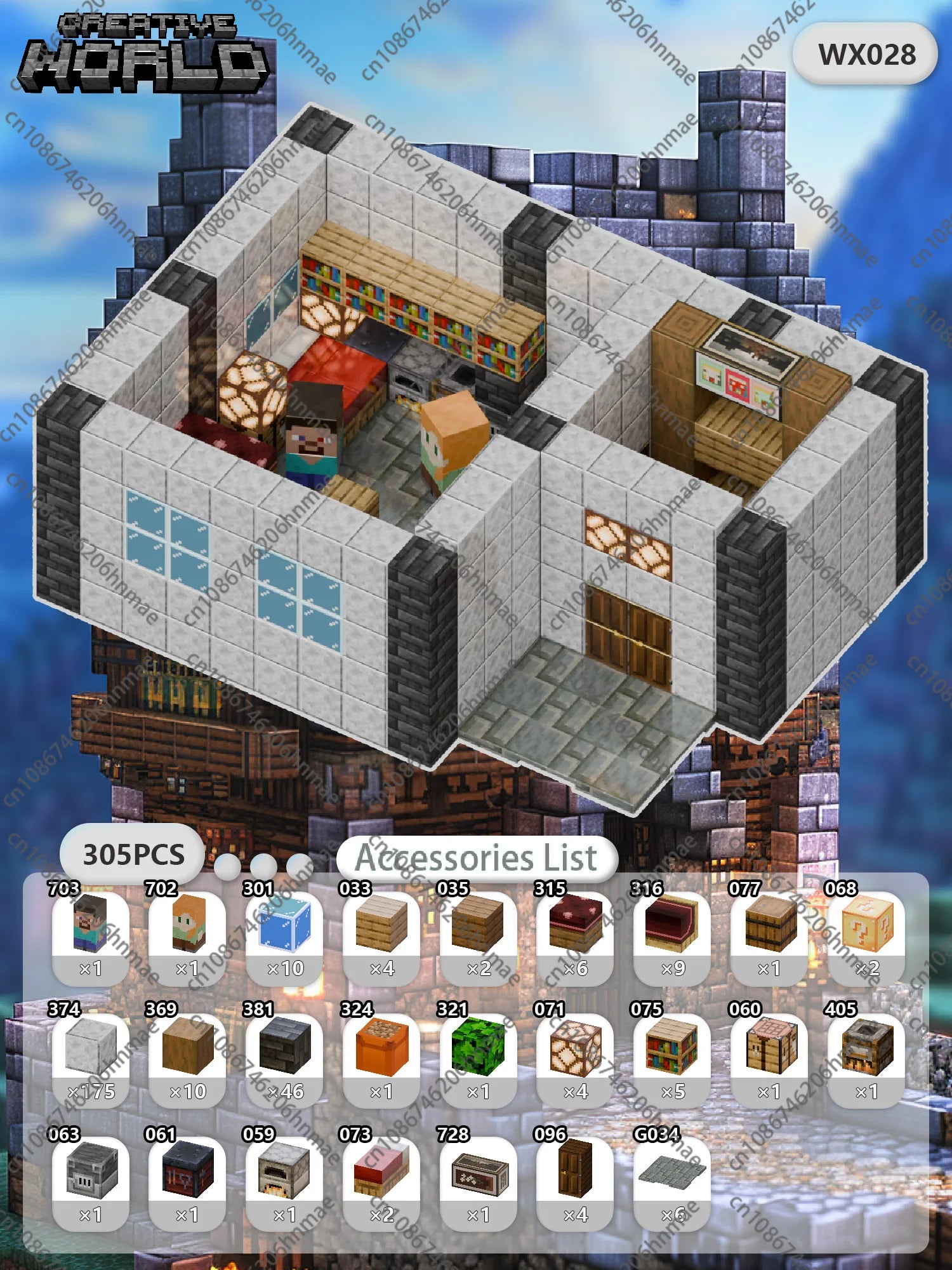 Magnetic Building Blocks Mine World Magnet Cube for Stacking Construction Brick Set Pixel Style Sensory Toys Kid Boys Girls DIY