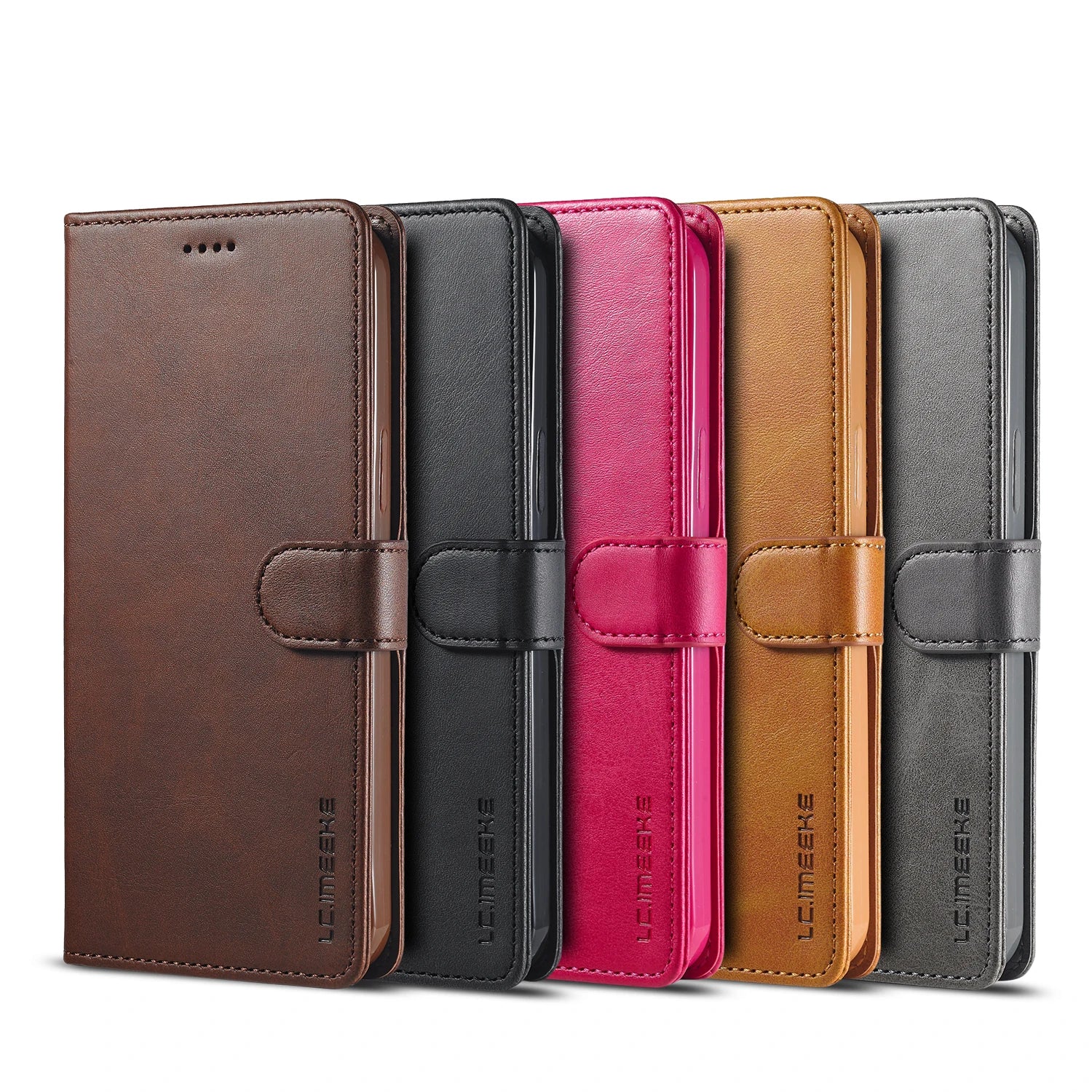 Flip Leather Wallet Case For iPhone 16 15 14 13 12 11 Pro Max XS XR 8 7 Plus SE Mini 16E Business Card Slot Wallet Phone Cover