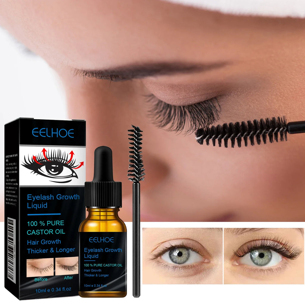 Eyebrows Natural Thick Slender Curl Curl Moist Natural Castor Oil Growth Liquid Serum Extension Eyelash Female Makeup Product