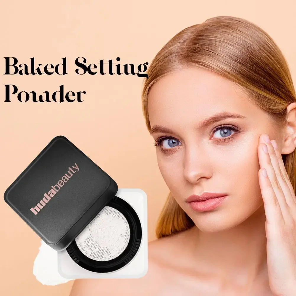 Huda Beauty Loose Baking Setting Powder Long Lasting Oil Control Natural Face Matte Waterproof BrighTening Loose Powder Makeup