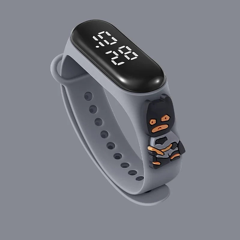 Disney Stitch LED Waterproof Kids Digital Watch Spiderman Hulk Children Watch Sports Touch Electronic Watch  Kids Gifts