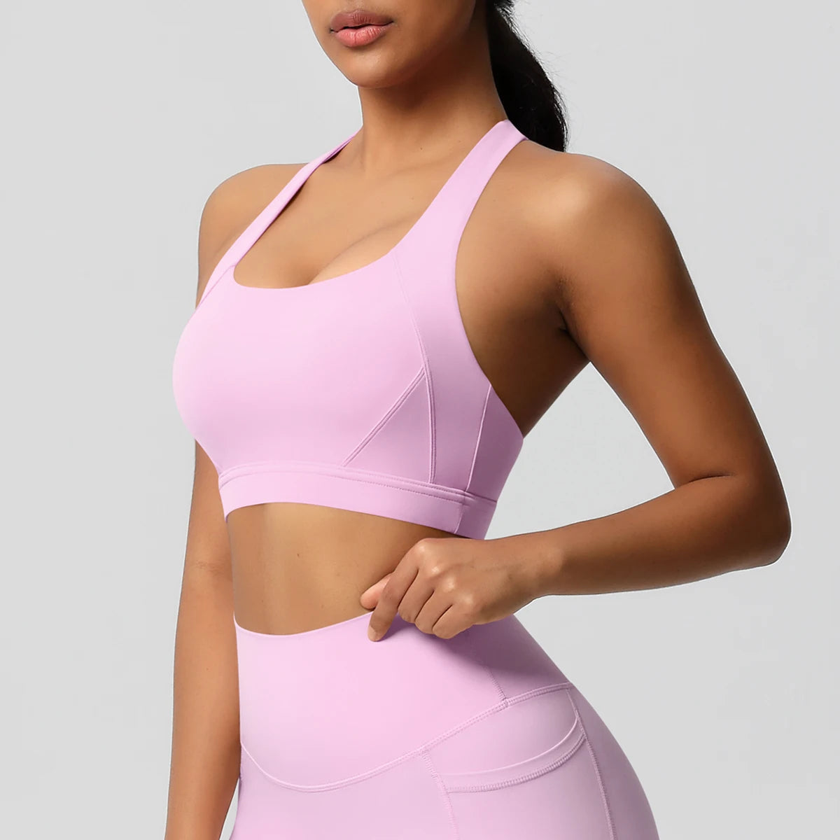 Women Sexy Yoga Vest Sexy Breathable Quick Drying Sport Brassiere Gym Push Up Shockproof High Intensity Pilates Clothes Women