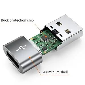 4-Pack USB C Female to USB Male Adapter Type C to USB A Charger Cable Converter,Compatible with iPhone iPad Samsung Galaxy Pixel