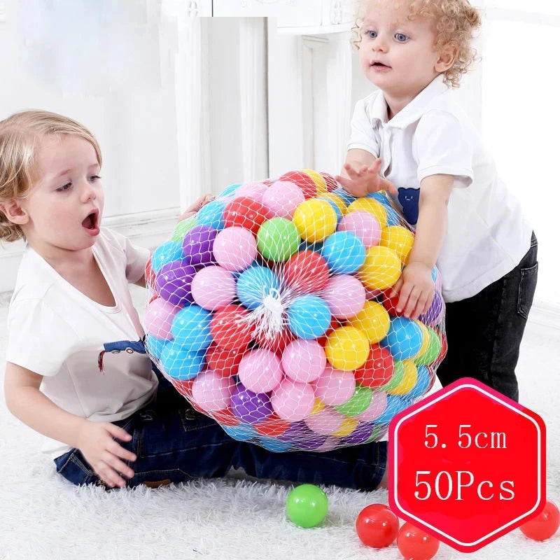 Colorful Baby Plastic Balls Water Pool Ocean Wave Balls Kids Swim Pit With Basketball Hoop Play House Outdoor Tents Toys Props