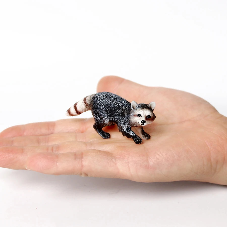 Realistic Woodland Creatures Figurines Toys Raccoon,Beavers ,Badger,Anteater,Platypus Easter Eggs Education Birthday Gift